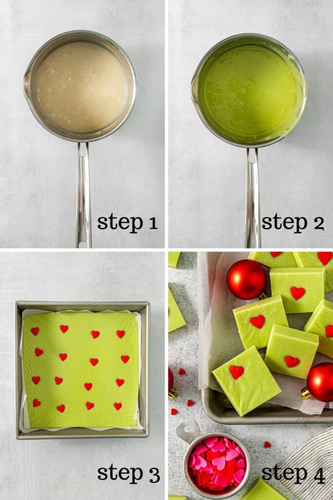How to make Grinch fudge recipe, step by step.