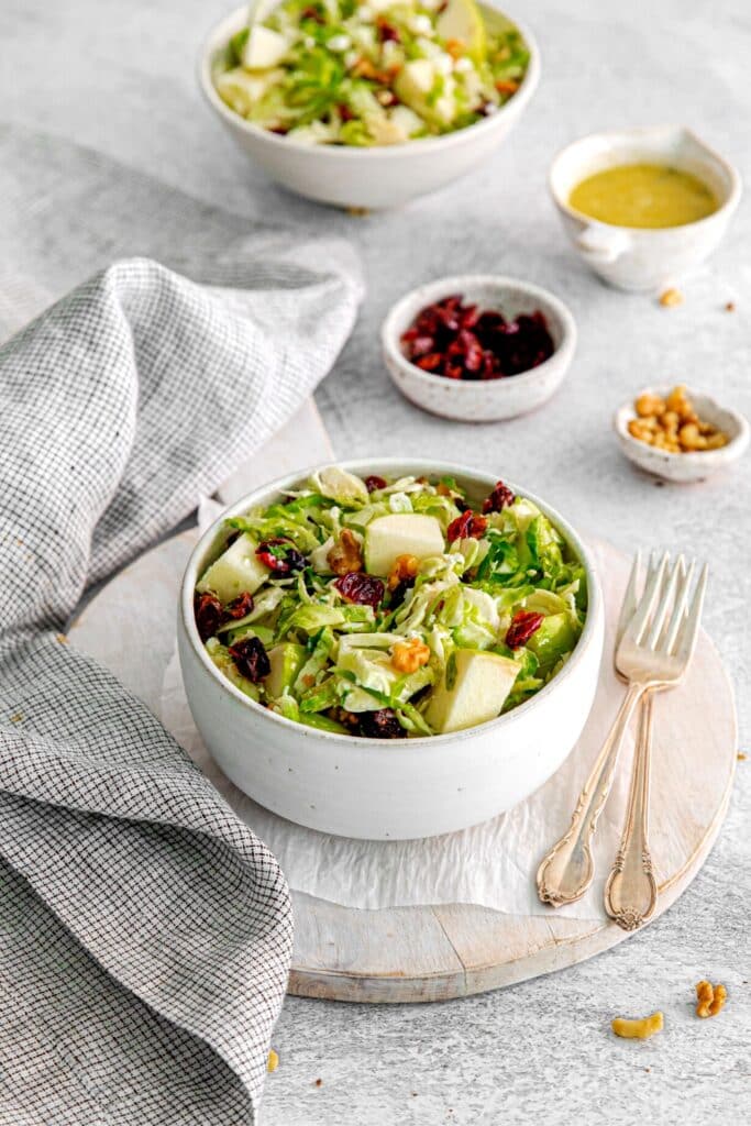 Shaved Brussels sprout salad.