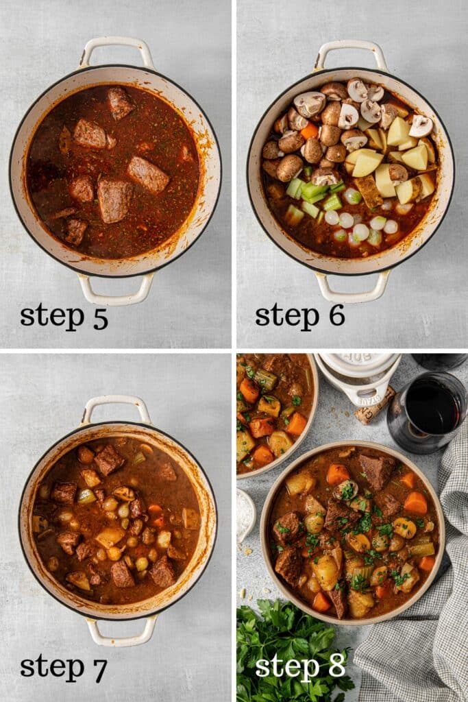 How to make Dutch oven beef stew.