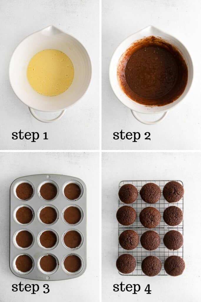 How to make Ferrero Rocher cupcakes, step by step.