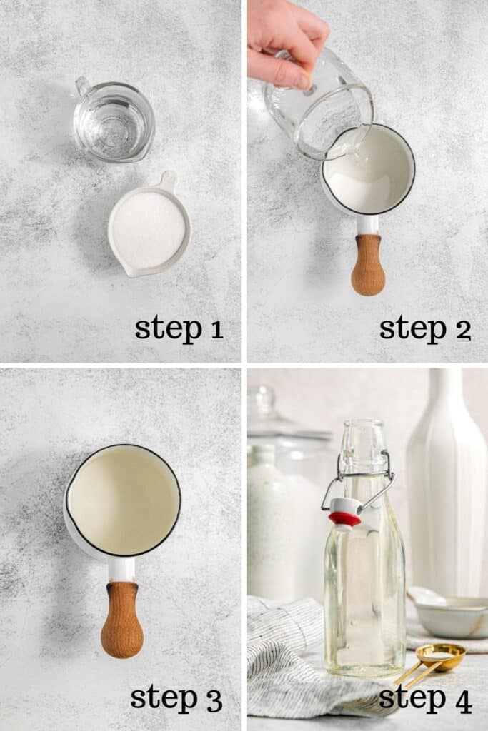 How to make simple syrup in a few easy steps.